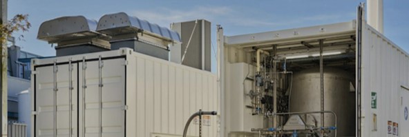 High power hydrogen fuel cell testing with MW dc load
